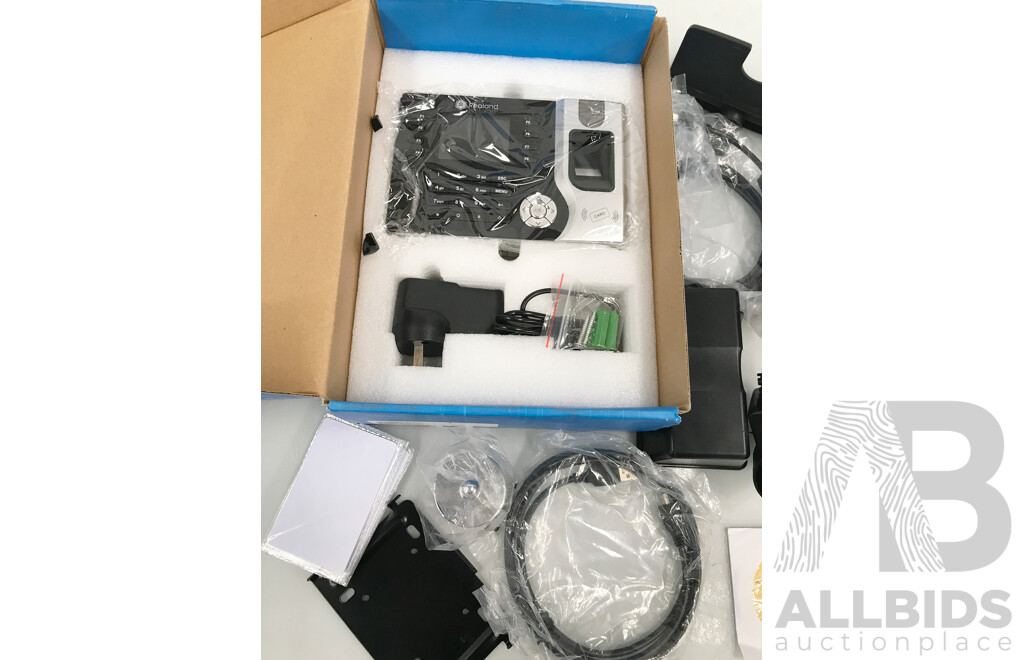 Realand Fingerprint Time Attendance Machine and Mitsukota Digital Money Counter Scales