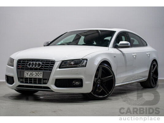 09/2010 Audi S5 Sportback 3.0 TFSI Quattro (AWD) 8T 5d Hatchback White Supercharged 3.0L
