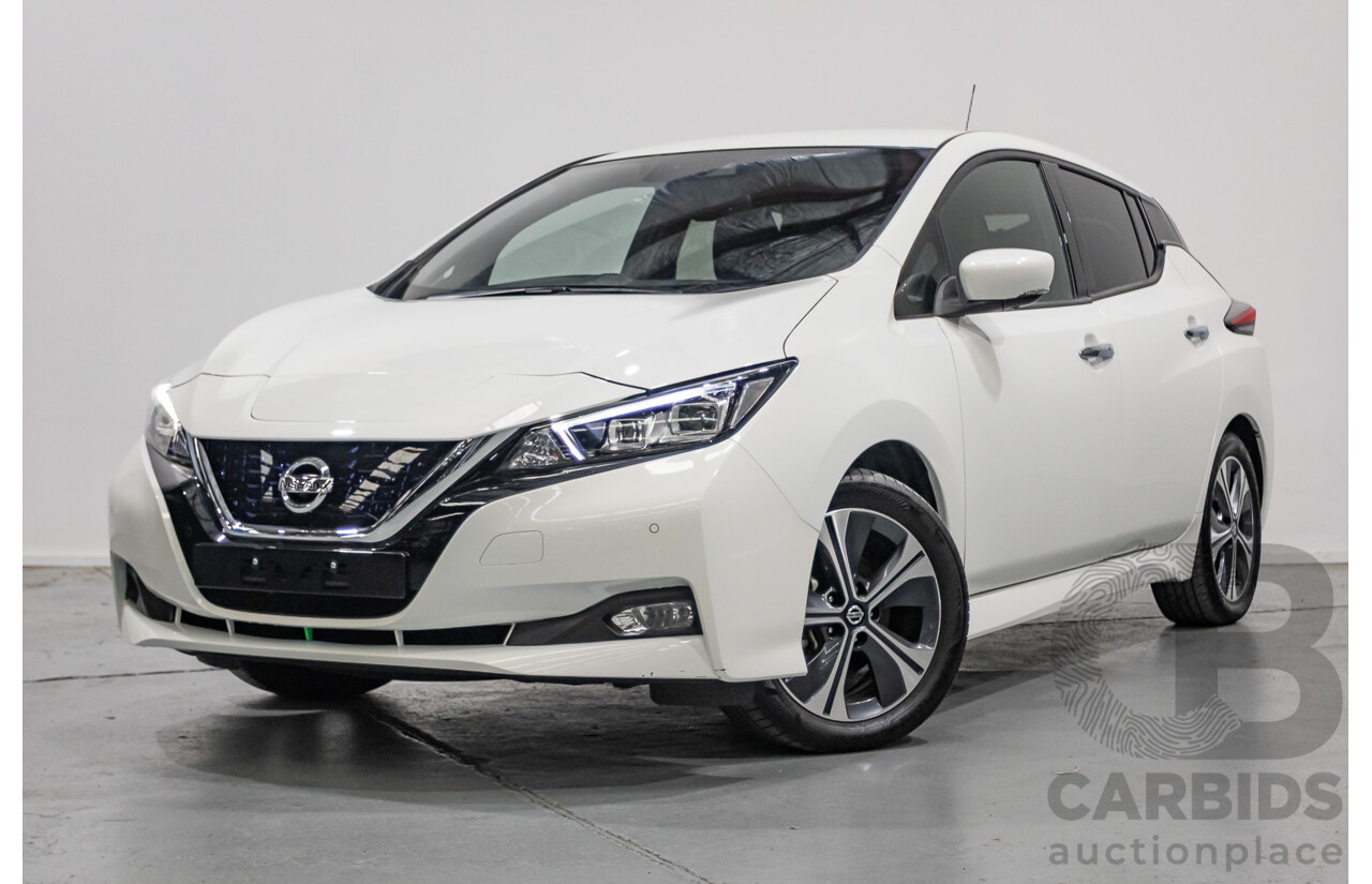 4/2020 Nissan Leaf ZE1 4d Hatchback Super White Dedicated Electric EV 110kw