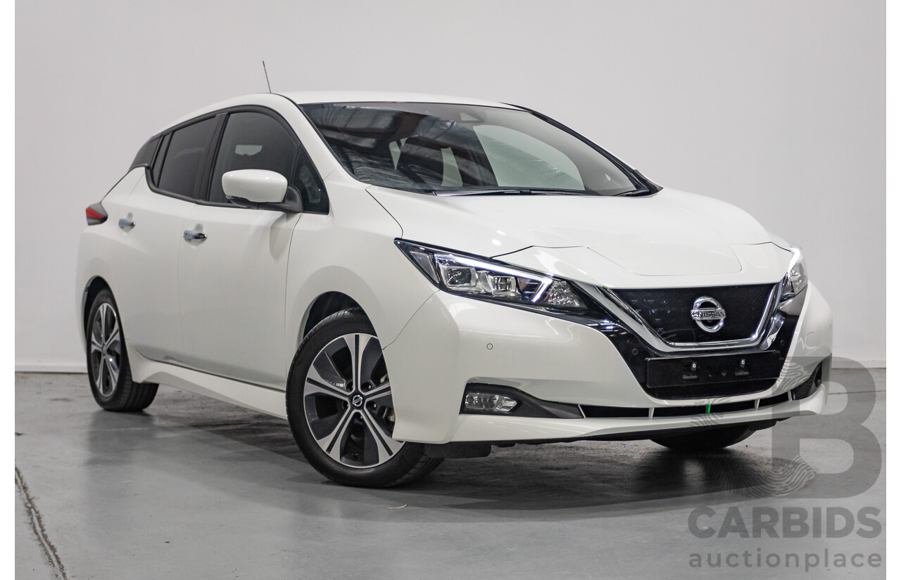 4/2020 Nissan Leaf ZE1 4d Hatchback Super White Dedicated Electric EV 110kw
