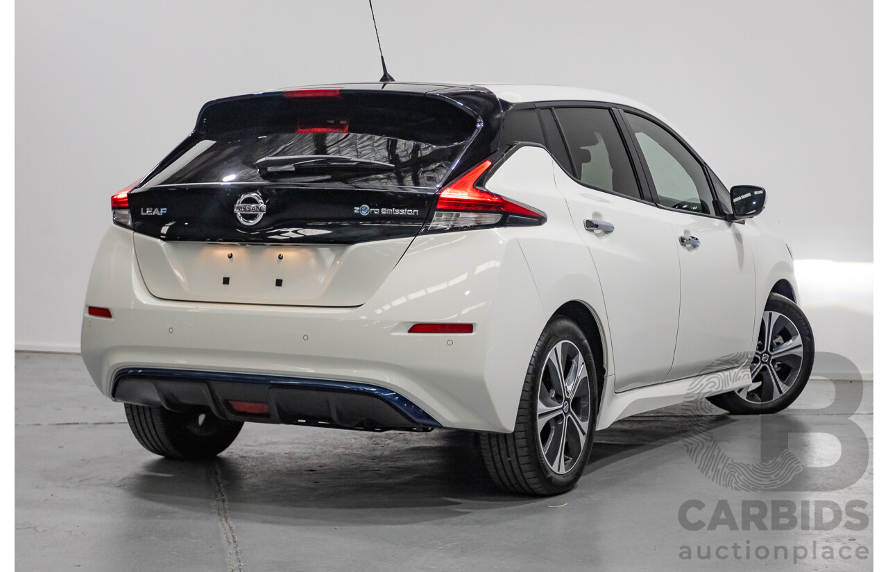 4/2020 Nissan Leaf ZE1 4d Hatchback Super White Dedicated Electric EV 110kw