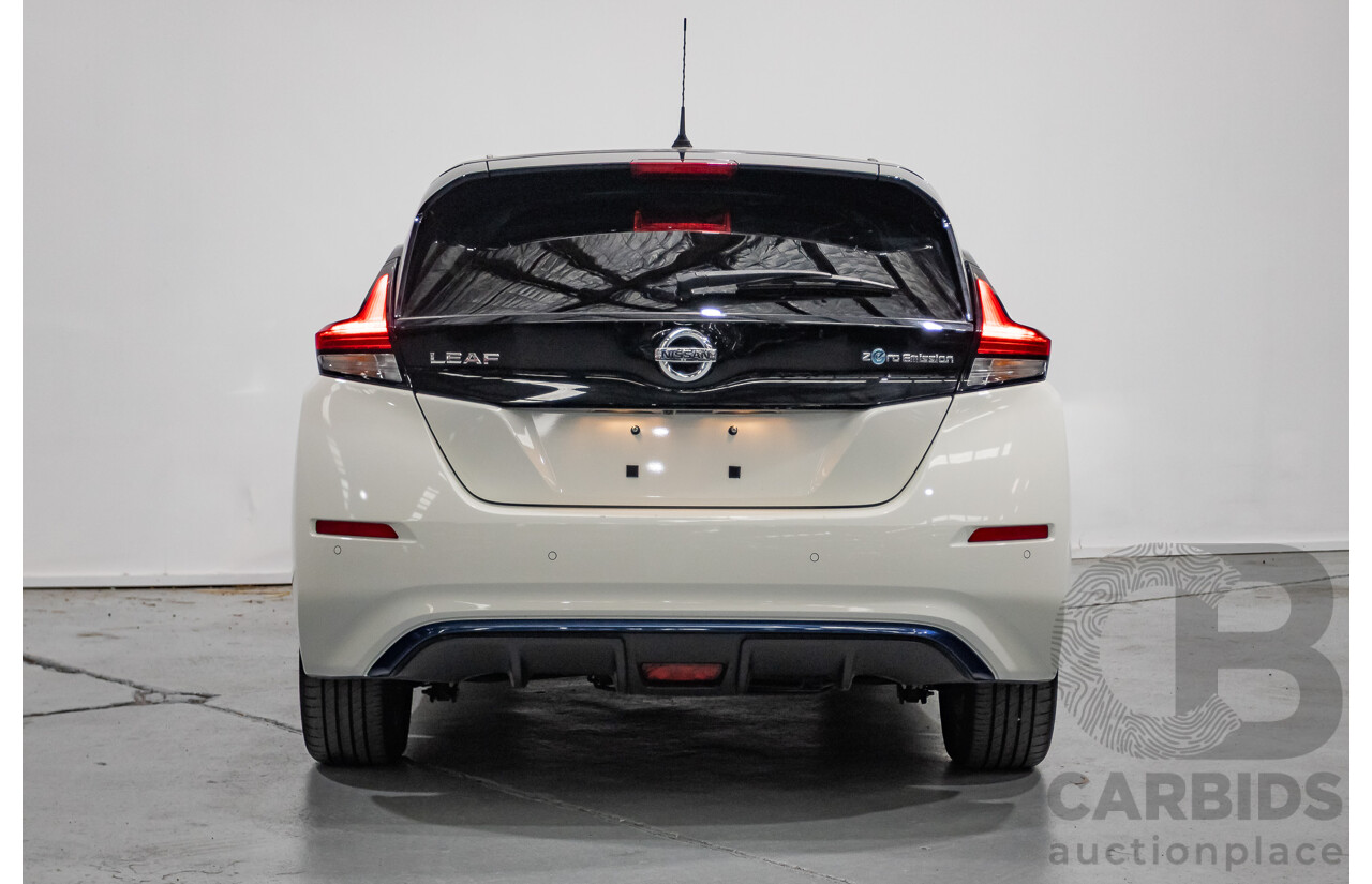 4/2020 Nissan Leaf ZE1 4d Hatchback Super White Dedicated Electric EV 110kw