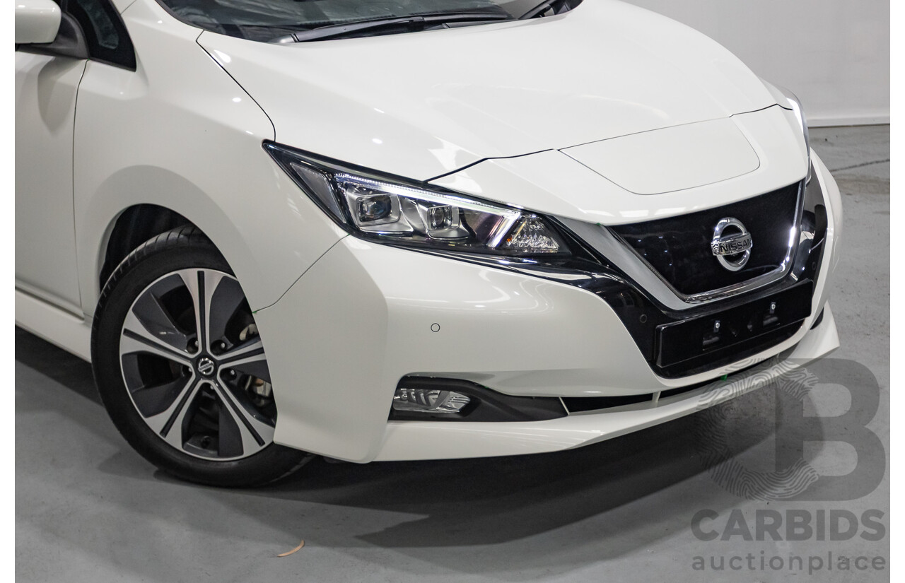 4/2020 Nissan Leaf ZE1 4d Hatchback Super White Dedicated Electric EV 110kw