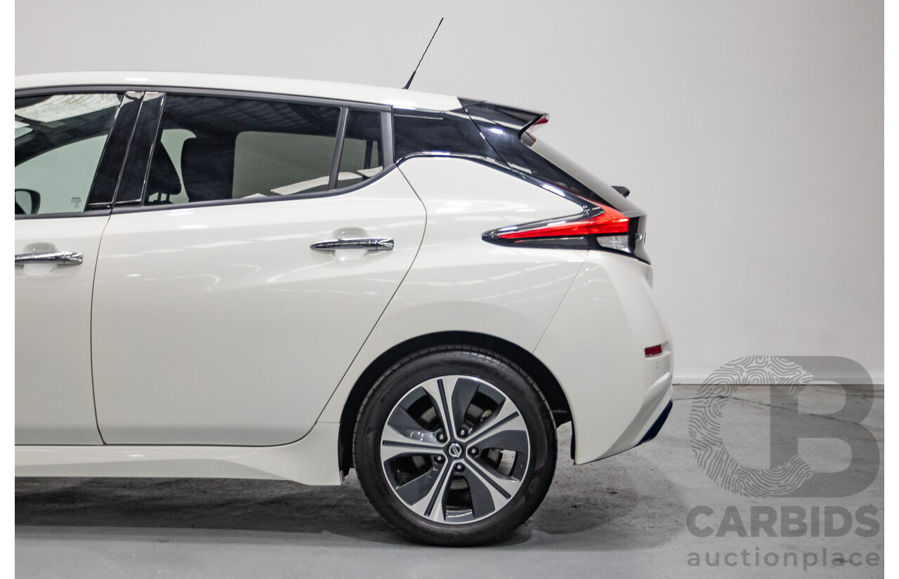 4/2020 Nissan Leaf ZE1 4d Hatchback Super White Dedicated Electric EV 110kw