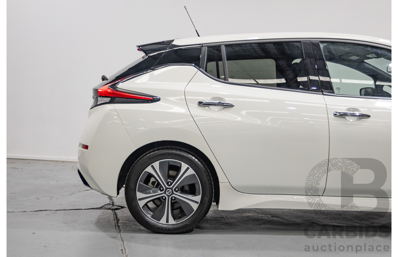 4/2020 Nissan Leaf ZE1 4d Hatchback Super White Dedicated Electric EV 110kw