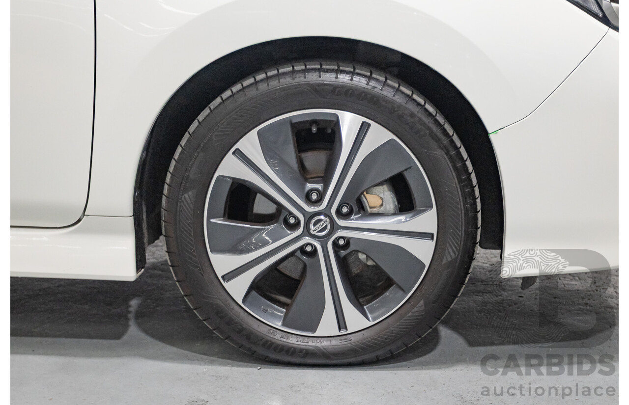 4/2020 Nissan Leaf ZE1 4d Hatchback Super White Dedicated Electric EV 110kw