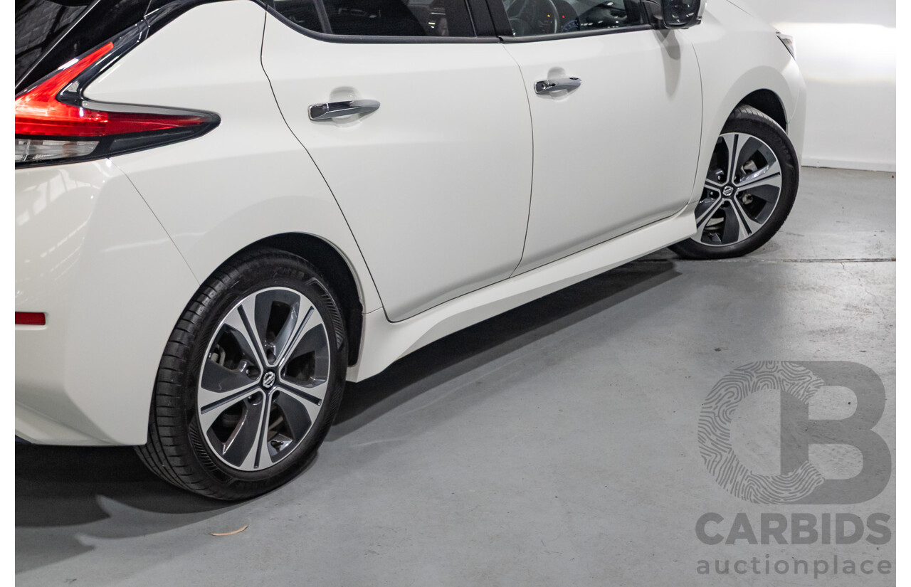 4/2020 Nissan Leaf ZE1 4d Hatchback Super White Dedicated Electric EV 110kw