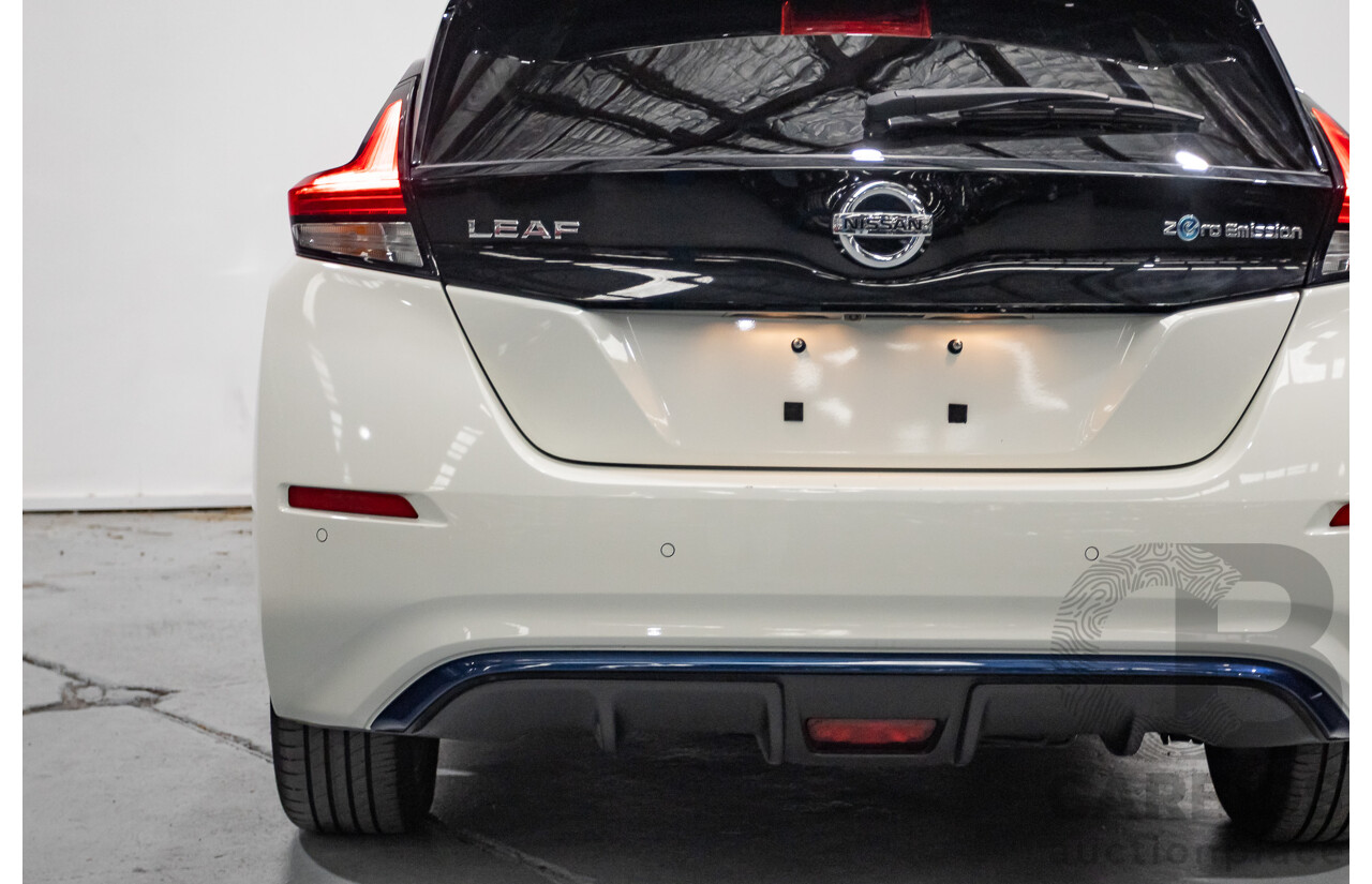 4/2020 Nissan Leaf ZE1 4d Hatchback Super White Dedicated Electric EV 110kw