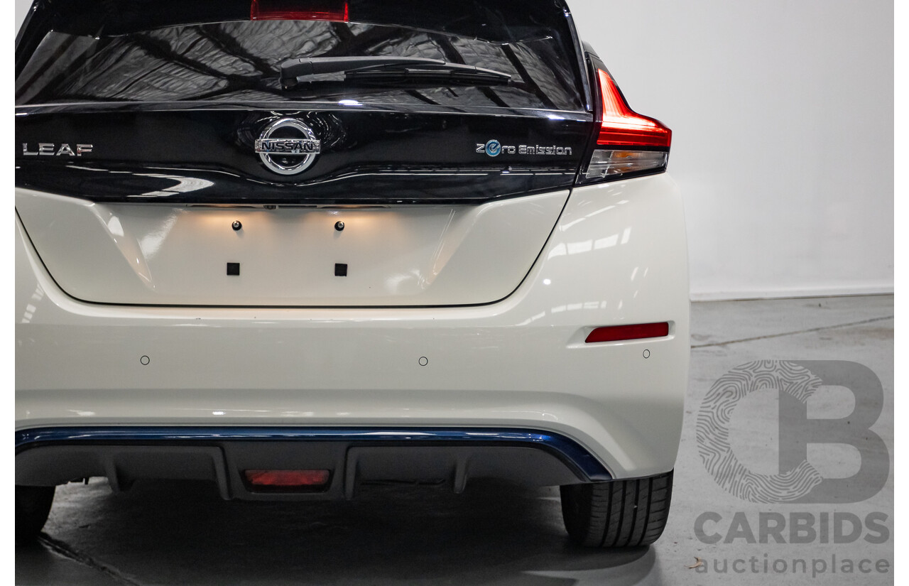 4/2020 Nissan Leaf ZE1 4d Hatchback Super White Dedicated Electric EV 110kw
