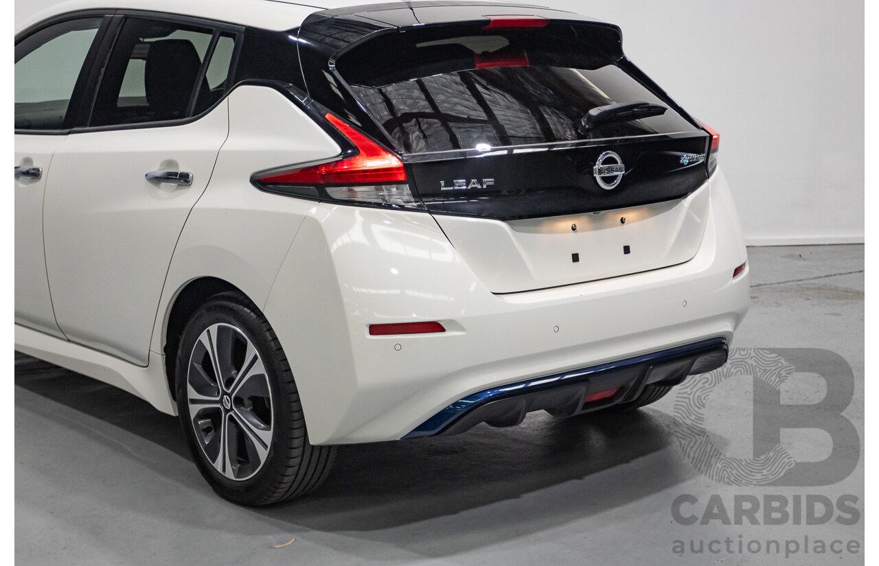 4/2020 Nissan Leaf ZE1 4d Hatchback Super White Dedicated Electric EV 110kw