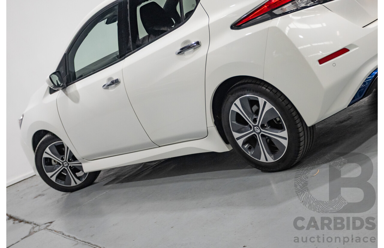 4/2020 Nissan Leaf ZE1 4d Hatchback Super White Dedicated Electric EV 110kw