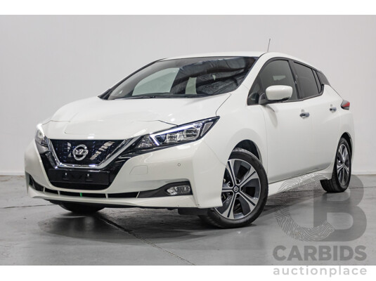 4/2020 Nissan Leaf ZE1 4d Hatchback Super White Dedicated Electric EV 110kw