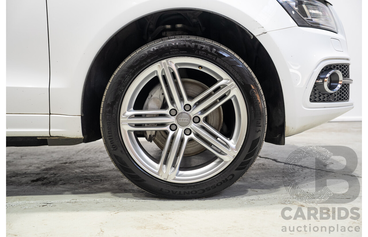 03/2015 Audi Q5 3.0 TFSI Quattro (AWD) 8R MY15 5d Wagon White Twin-turbo 3.0L
