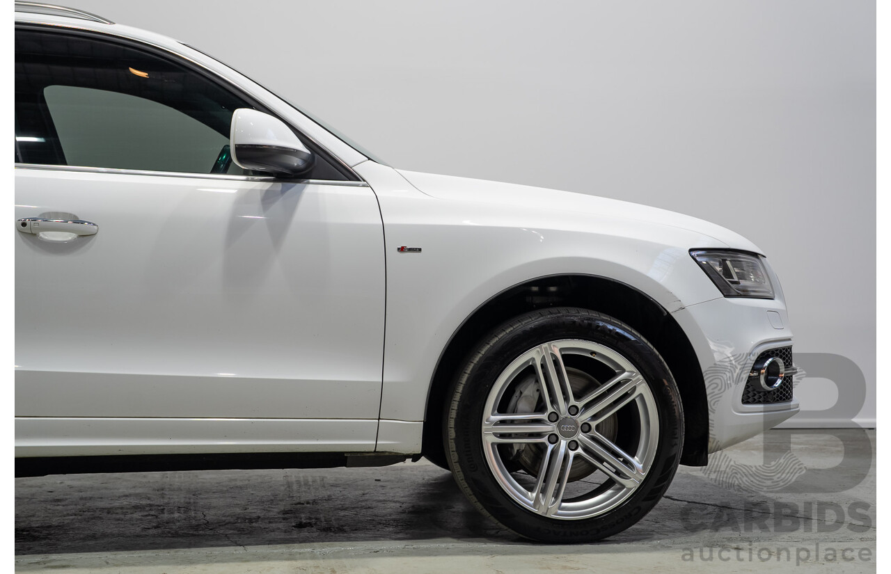 03/2015 Audi Q5 3.0 TFSI Quattro (AWD) 8R MY15 5d Wagon White Twin-turbo 3.0L