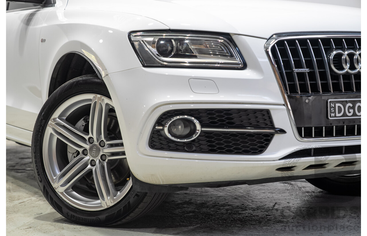 03/2015 Audi Q5 3.0 TFSI Quattro (AWD) 8R MY15 5d Wagon White Twin-turbo 3.0L