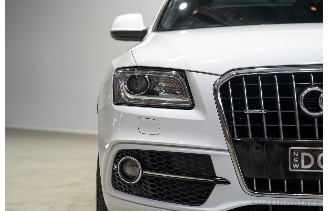 03/2015 Audi Q5 3.0 TFSI Quattro (AWD) 8R MY15 5d Wagon White Twin-turbo 3.0L