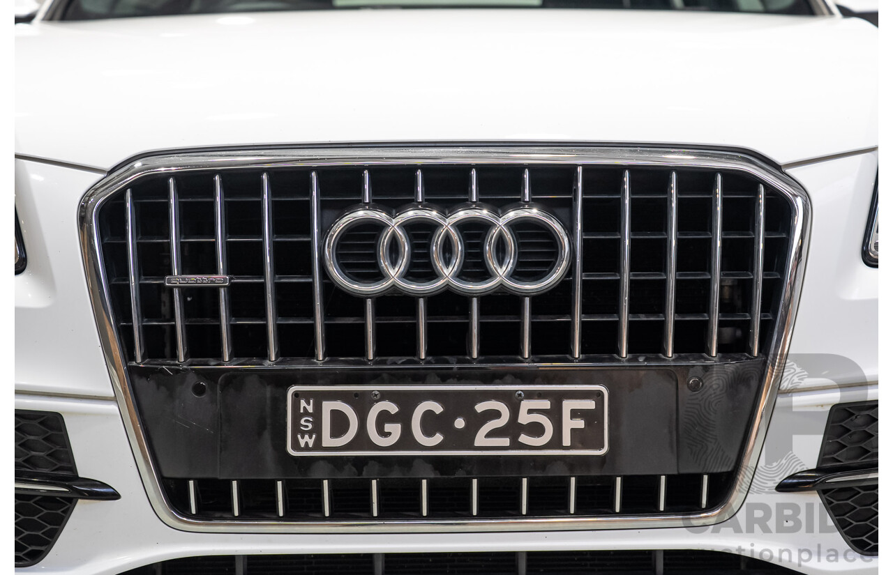 03/2015 Audi Q5 3.0 TFSI Quattro (AWD) 8R MY15 5d Wagon White Twin-turbo 3.0L