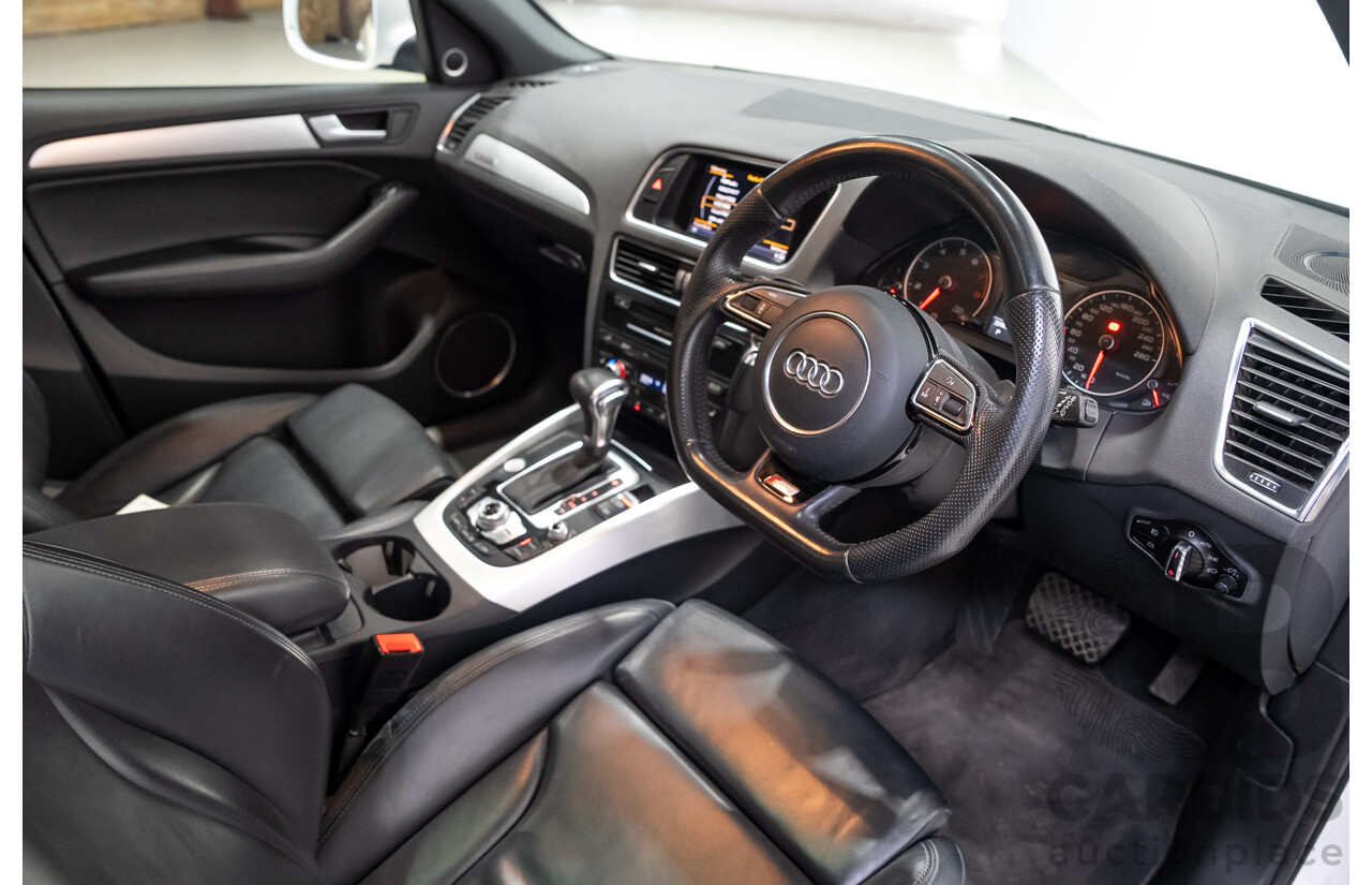 03/2015 Audi Q5 3.0 TFSI Quattro (AWD) 8R MY15 5d Wagon White Twin-turbo 3.0L