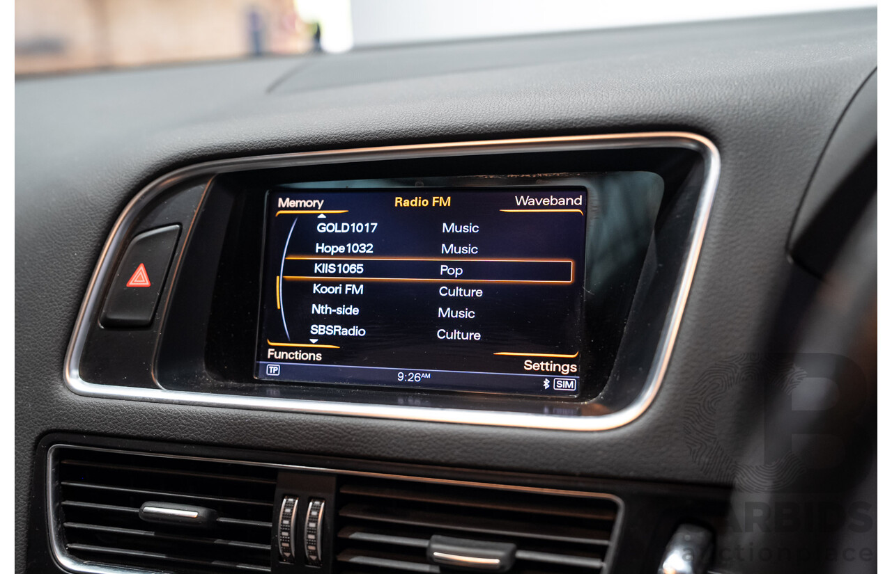03/2015 Audi Q5 3.0 TFSI Quattro (AWD) 8R MY15 5d Wagon White Twin-turbo 3.0L