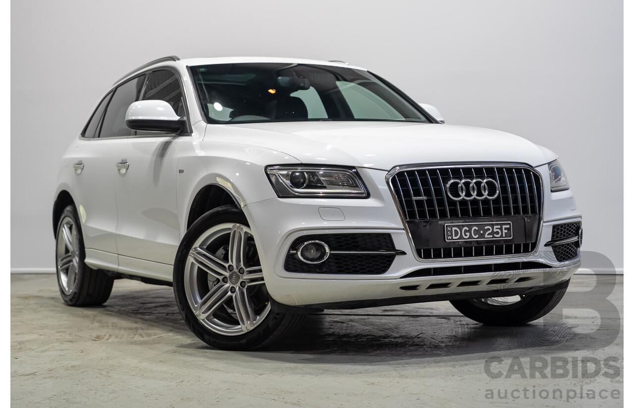 03/2015 Audi Q5 3.0 TFSI Quattro (AWD) 8R MY15 5d Wagon White Twin-turbo 3.0L