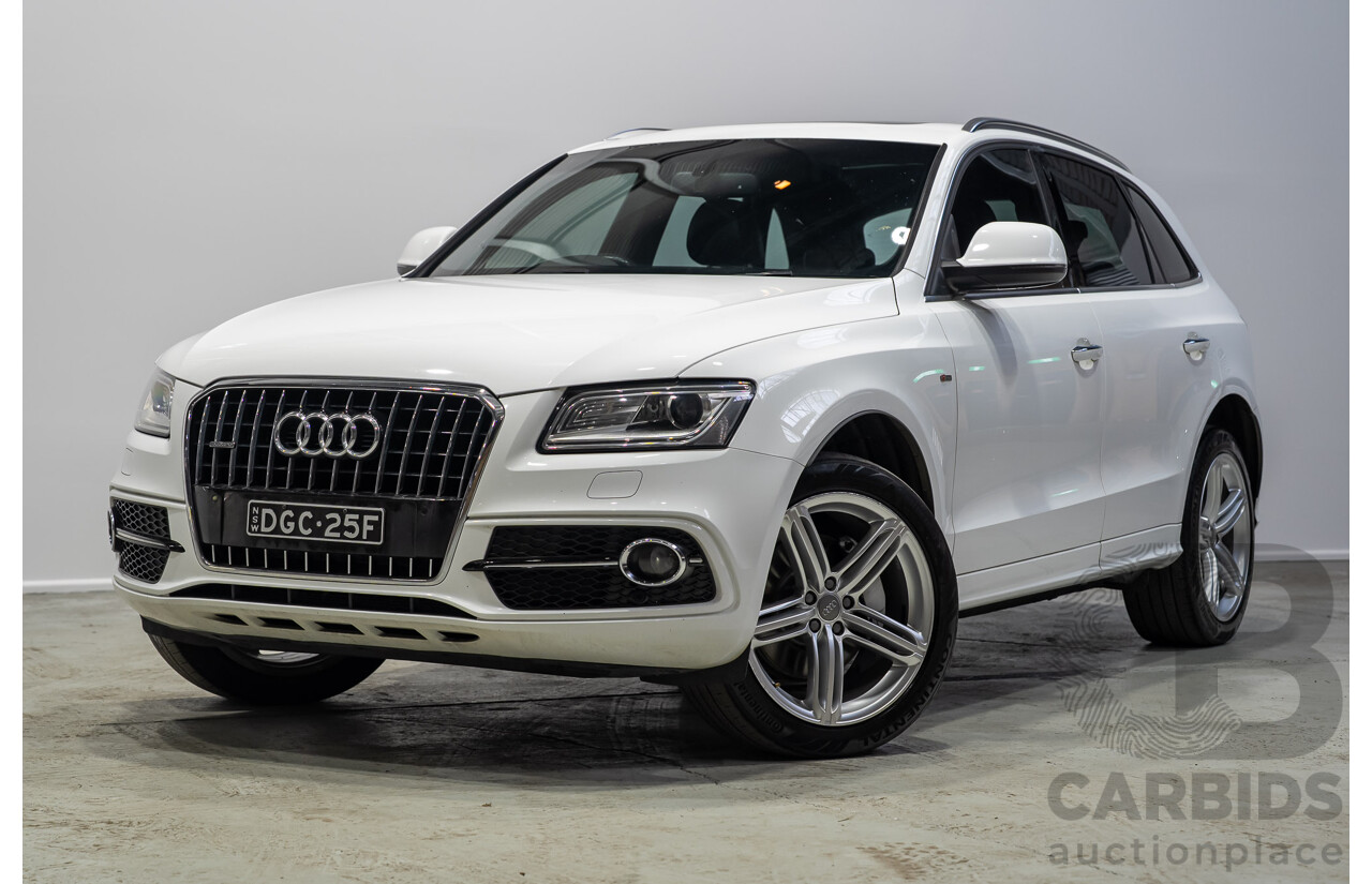 03/2015 Audi Q5 3.0 TFSI Quattro (AWD) 8R MY15 5d Wagon White Twin-turbo 3.0L