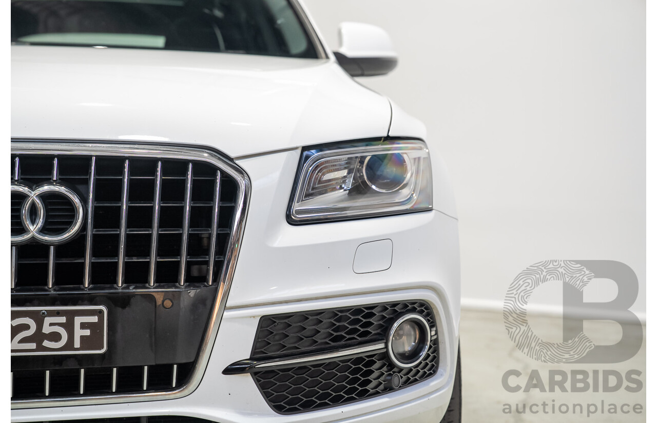 03/2015 Audi Q5 3.0 TFSI Quattro (AWD) 8R MY15 5d Wagon White Twin-turbo 3.0L