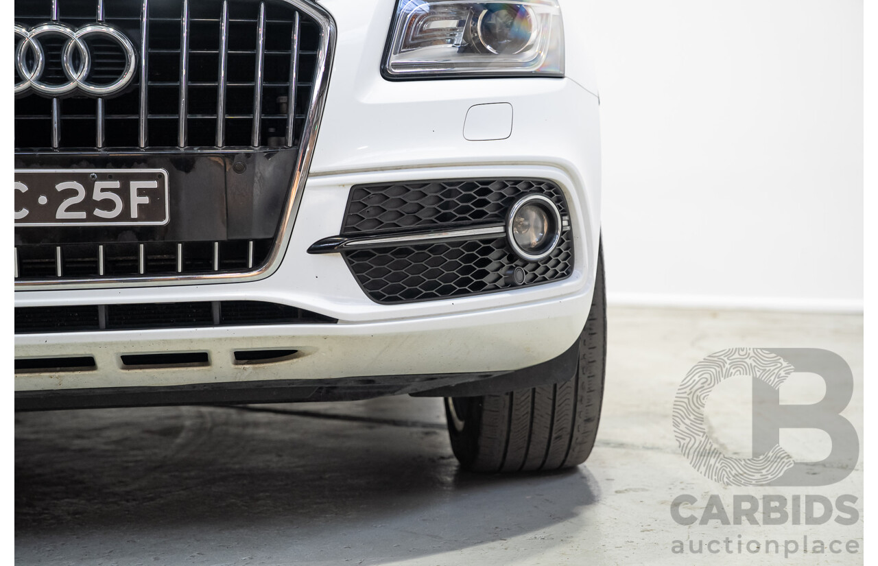 03/2015 Audi Q5 3.0 TFSI Quattro (AWD) 8R MY15 5d Wagon White Twin-turbo 3.0L