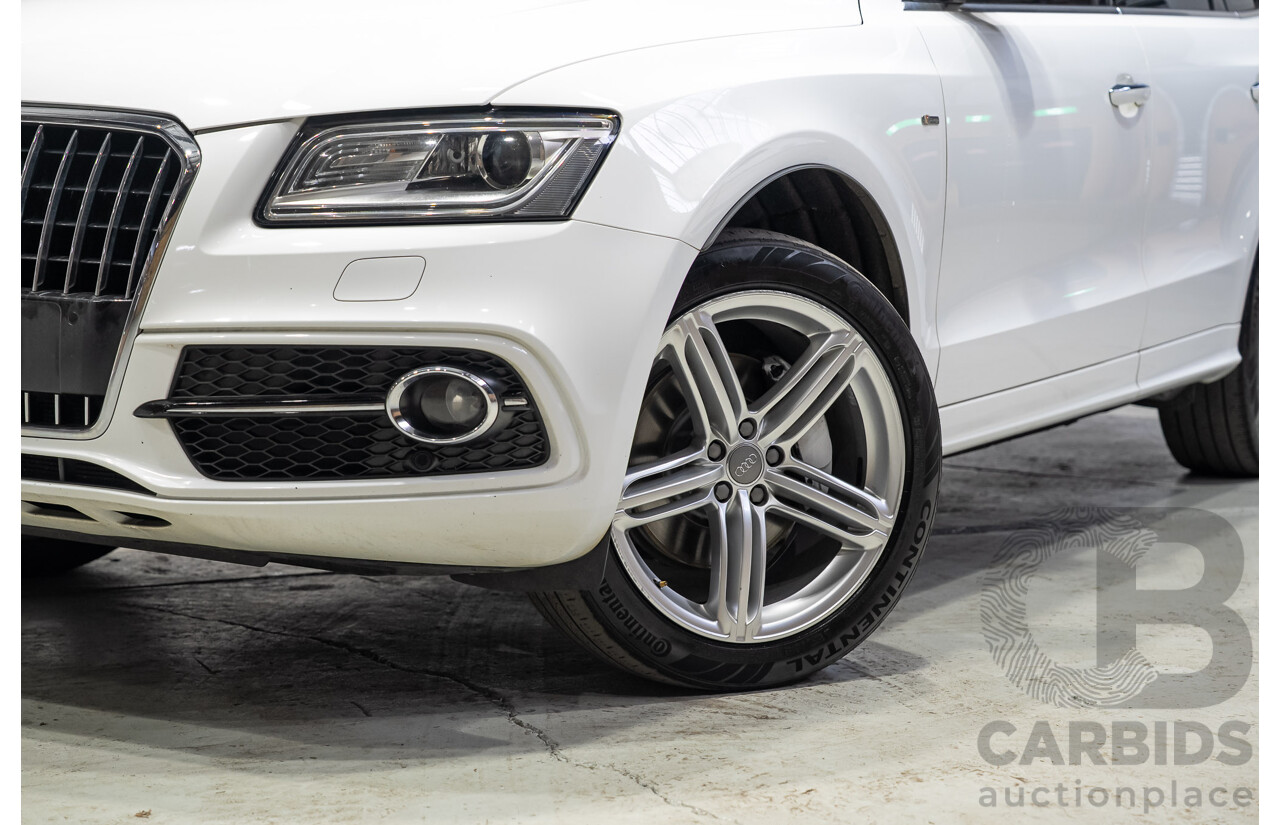 03/2015 Audi Q5 3.0 TFSI Quattro (AWD) 8R MY15 5d Wagon White Twin-turbo 3.0L