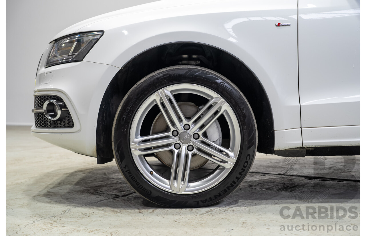 03/2015 Audi Q5 3.0 TFSI Quattro (AWD) 8R MY15 5d Wagon White Twin-turbo 3.0L