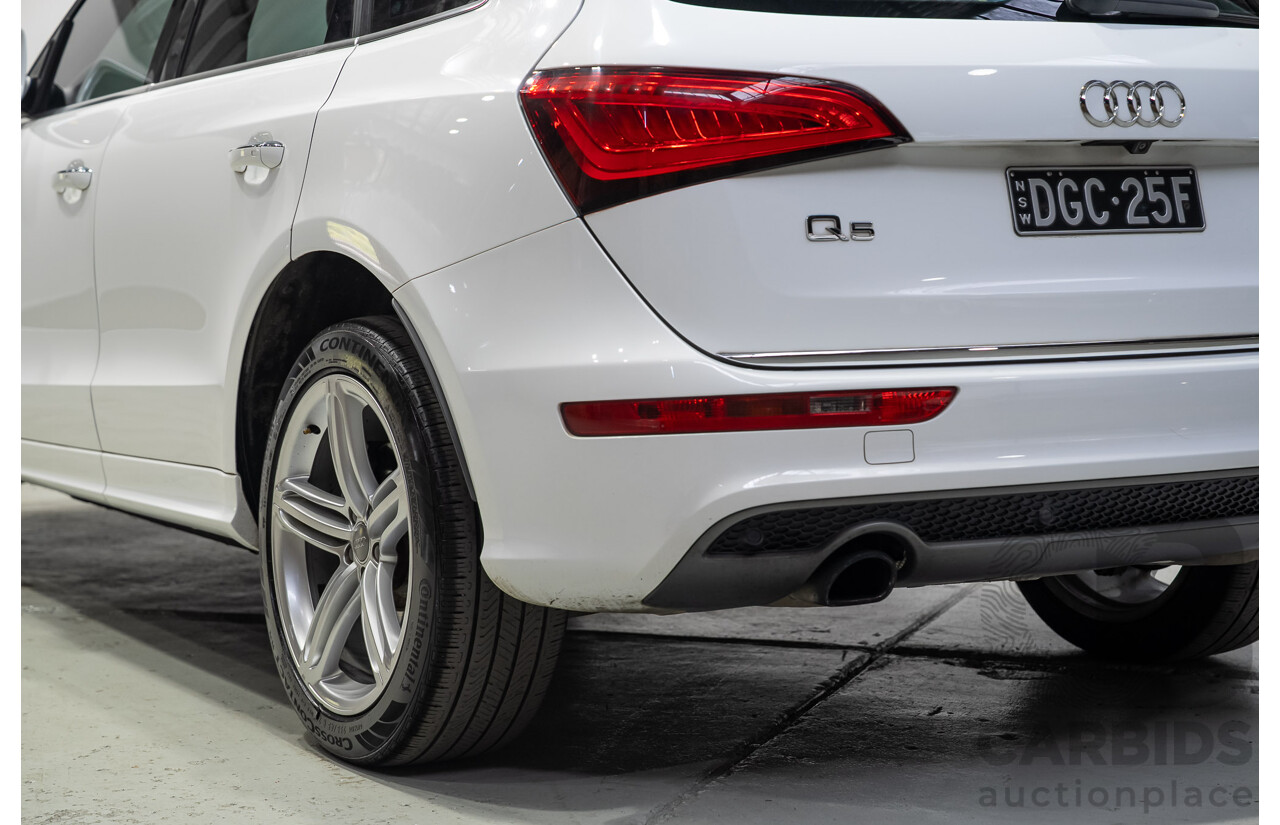 03/2015 Audi Q5 3.0 TFSI Quattro (AWD) 8R MY15 5d Wagon White Twin-turbo 3.0L