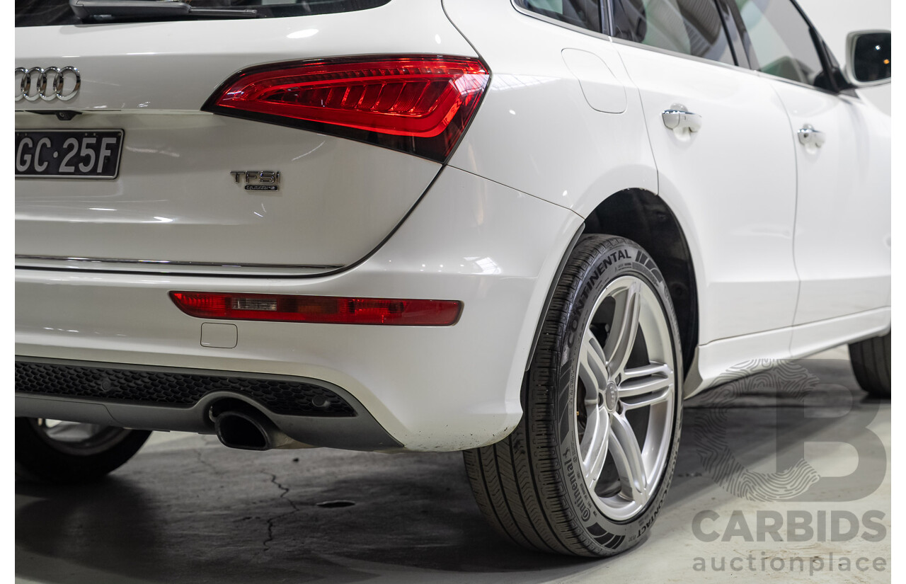 03/2015 Audi Q5 3.0 TFSI Quattro (AWD) 8R MY15 5d Wagon White Twin-turbo 3.0L