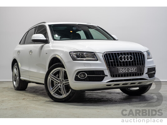 03/2015 Audi Q5 3.0 TFSI Quattro (AWD) 8R MY15 5d Wagon White Twin-turbo 3.0L