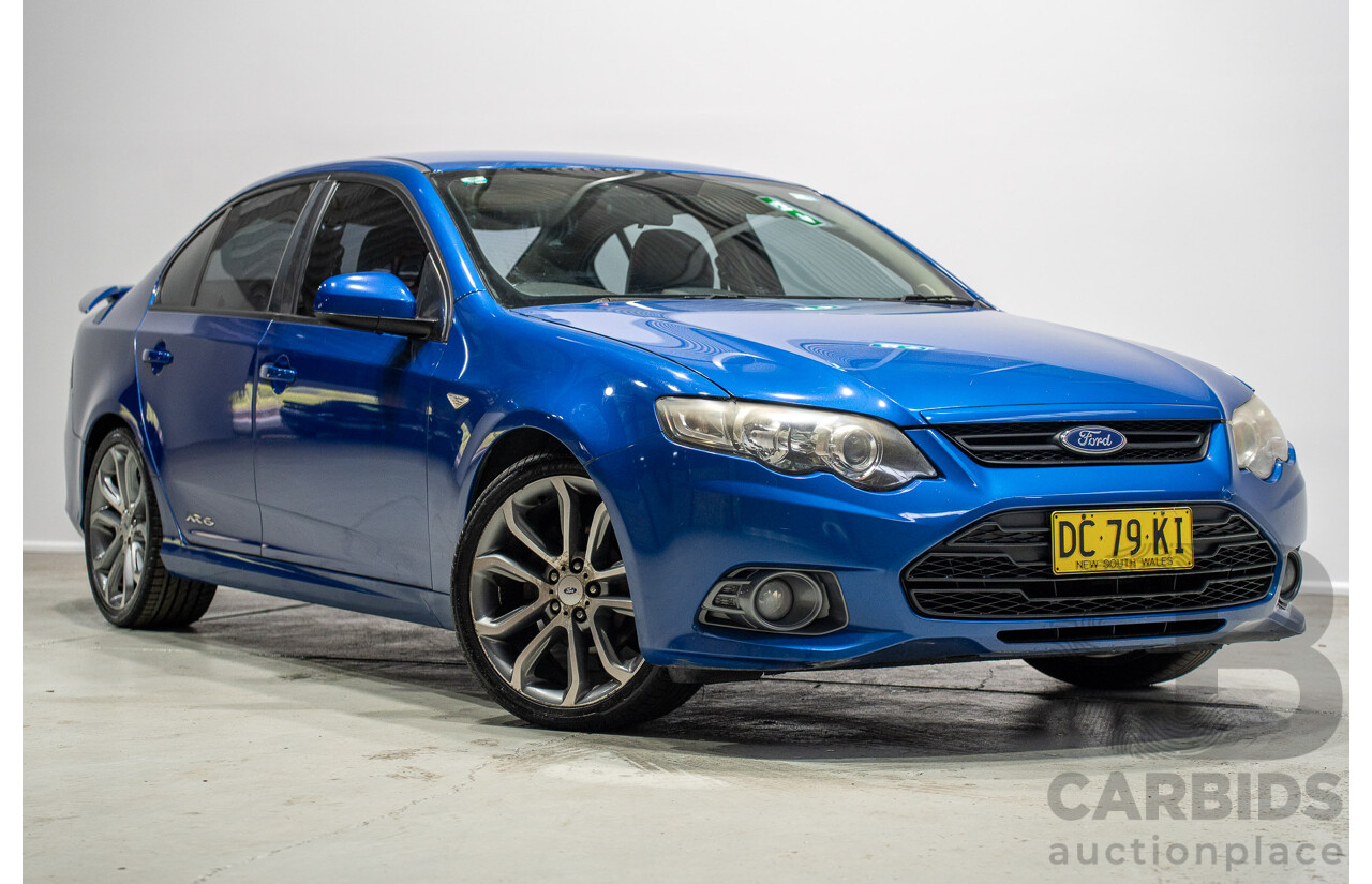 07/2012 Ford Falcon XR6 Limited Edition RWD FG MK2 4d Sedan Blue 4.0L