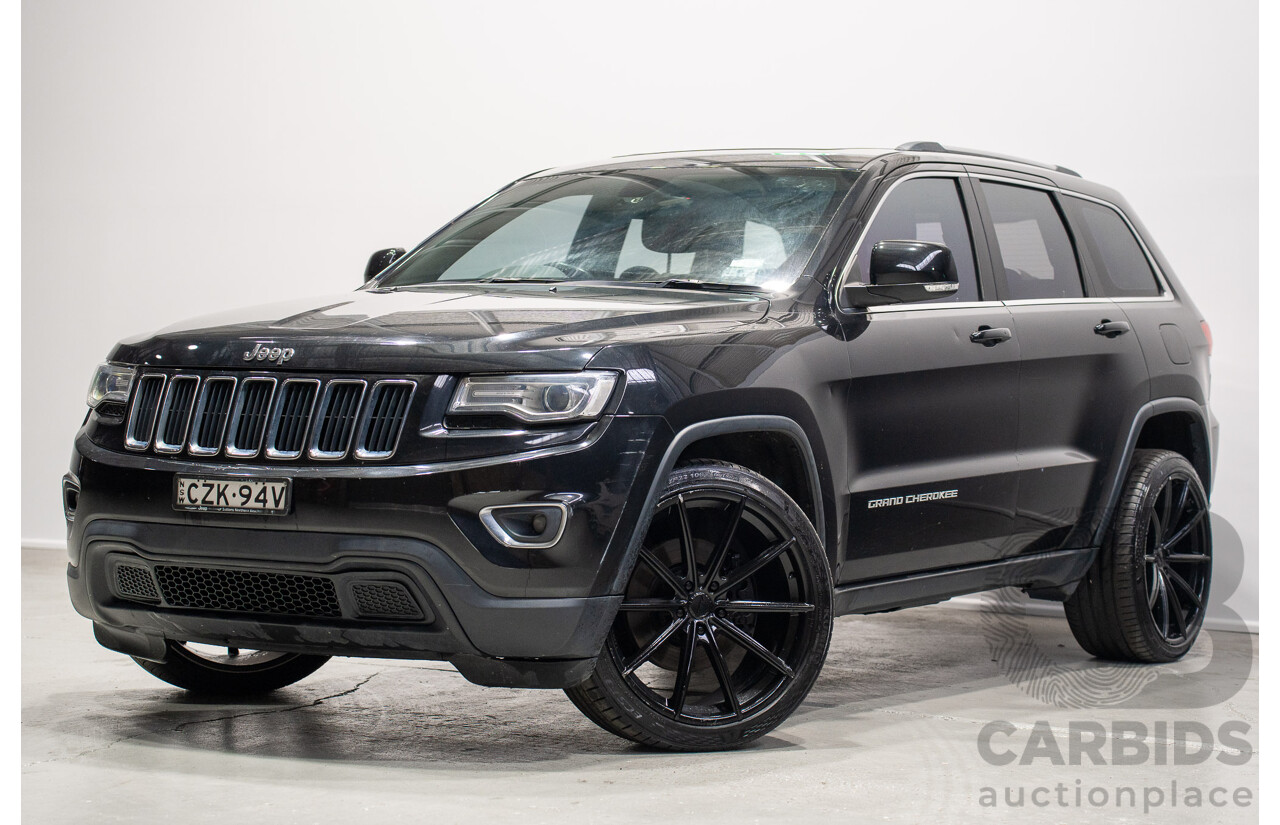06/2015 Jeep Grand Cherokee Laredo (RWD) WK MY15 4d Wagon Black 3.6L