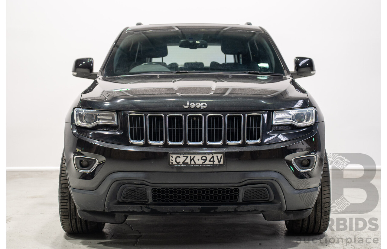 06/2015 Jeep Grand Cherokee Laredo (RWD) WK MY15 4d Wagon Black 3.6L