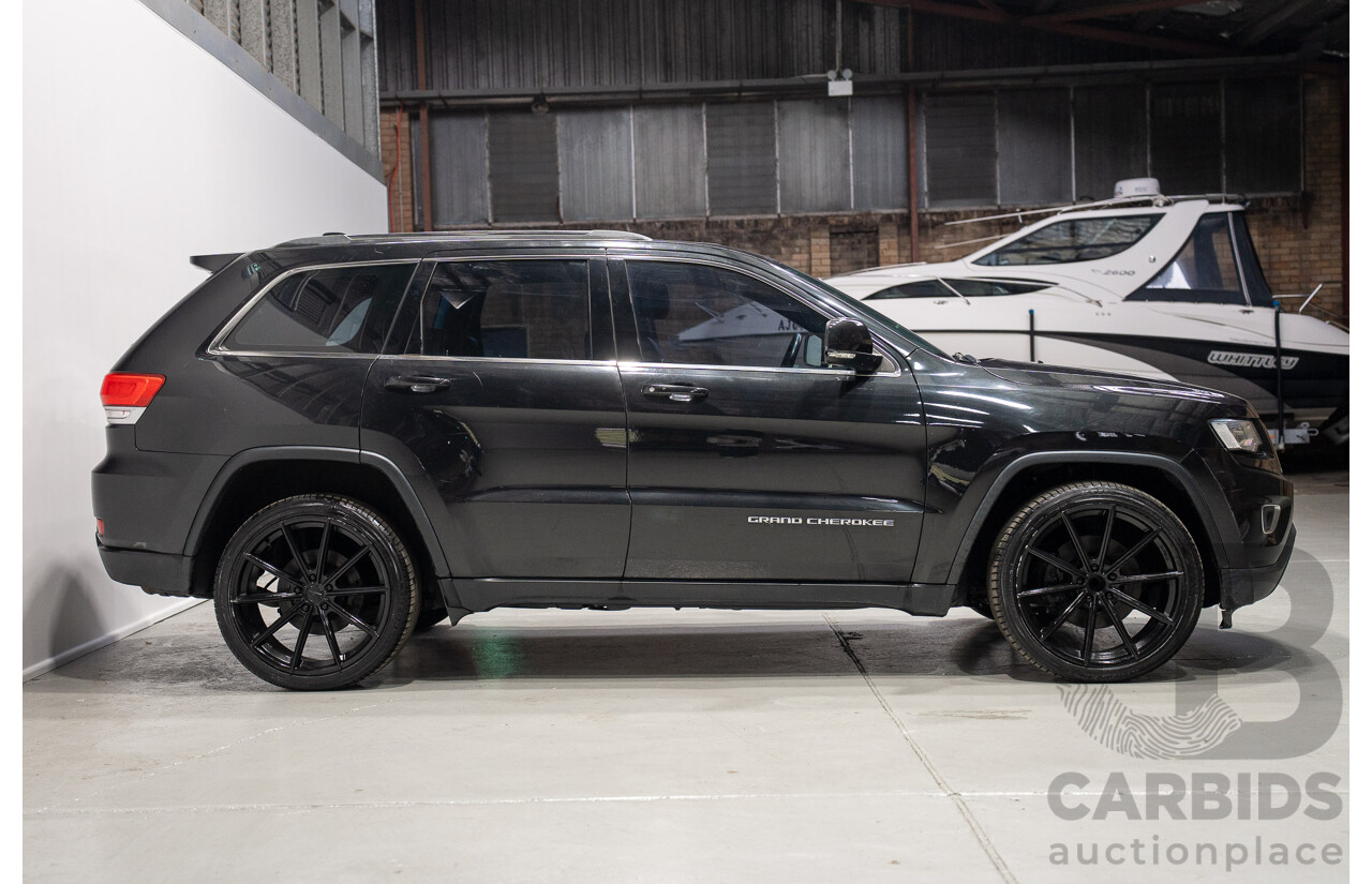 06/2015 Jeep Grand Cherokee Laredo (RWD) WK MY15 4d Wagon Black 3.6L