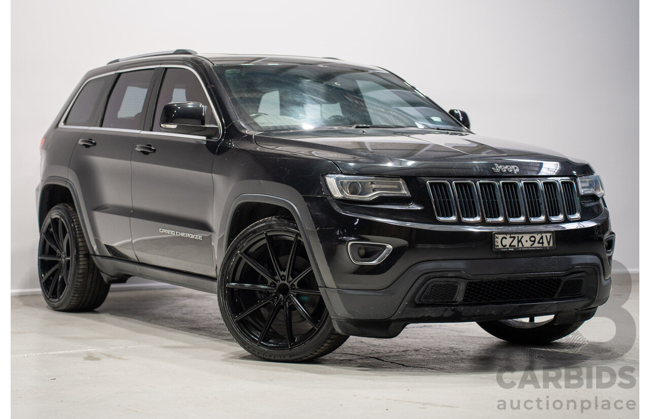 06/2015 Jeep Grand Cherokee Laredo (RWD) WK MY15 4d Wagon Black 3.6L