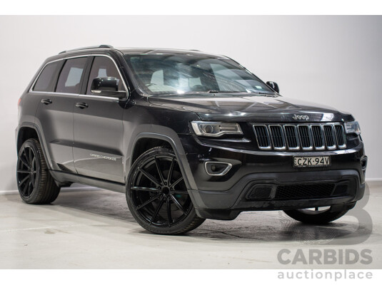 06/2015 Jeep Grand Cherokee Laredo (RWD) WK MY15 4d Wagon Black 3.6L