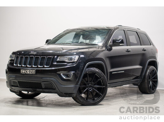 06/2015 Jeep Grand Cherokee Laredo (RWD) WK MY15 4d Wagon Black 3.6L