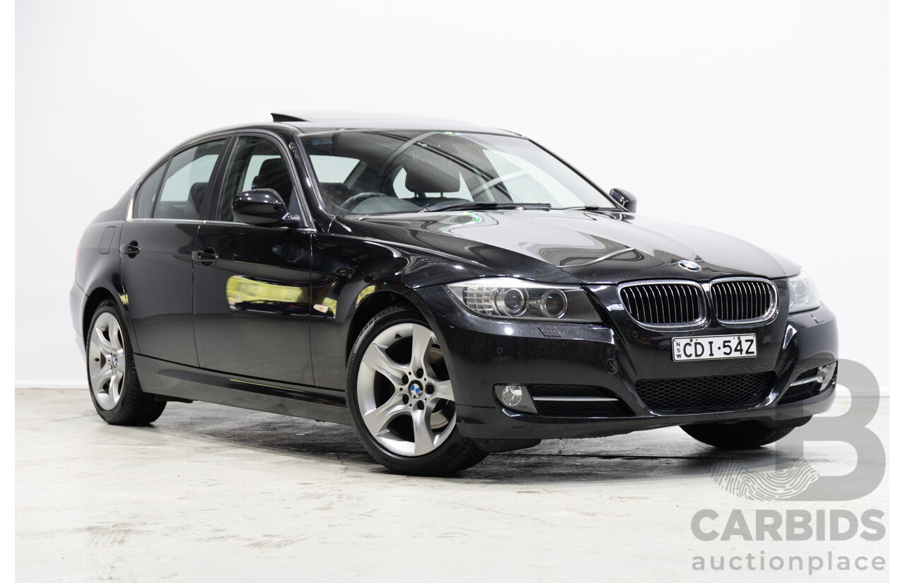 11/2011 BMW 3 20i LIFESTYLE (RWD) E90 MY11 4d Sedan Black 2.0L