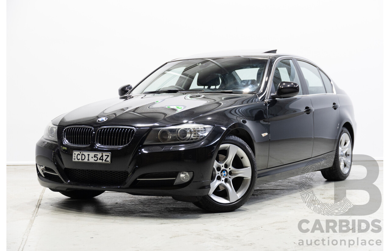 11/2011 BMW 3 20i LIFESTYLE (RWD) E90 MY11 4d Sedan Black 2.0L