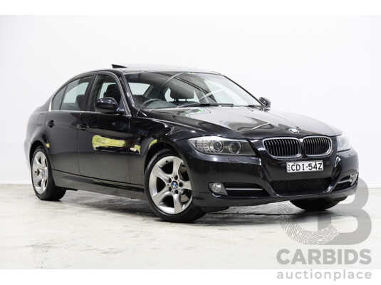 11/2011 BMW 3 20i LIFESTYLE (RWD) E90 MY11 4d Sedan Black 2.0L