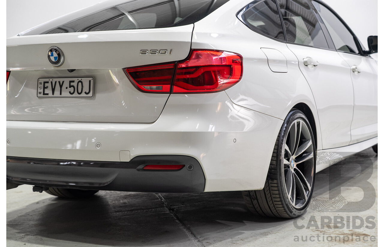 01/2017 BMW 330i M Sport Gran Turismo (RWD) F34 LCI MY17 5d Hatchback White Turbo 2.0L