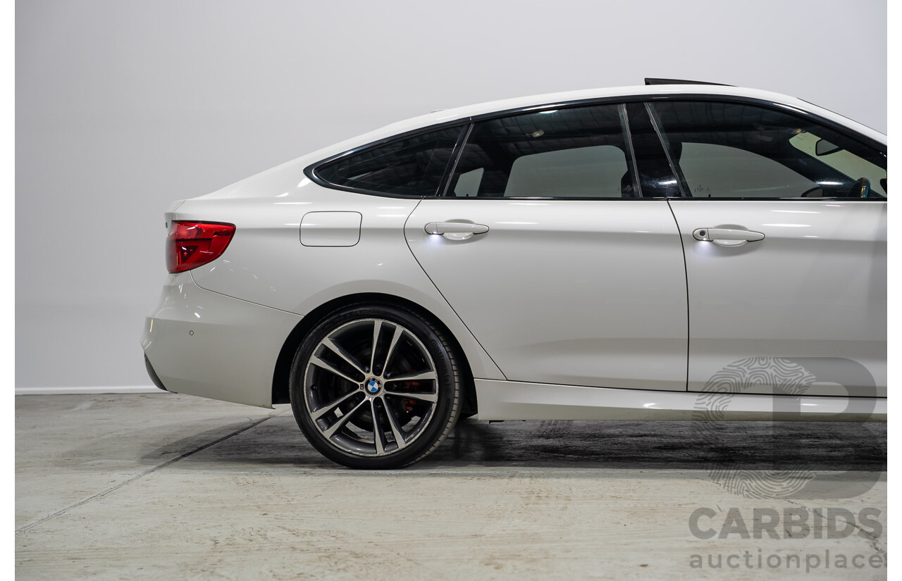 01/2017 BMW 330i M Sport Gran Turismo (RWD) F34 LCI MY17 5d Hatchback White Turbo 2.0L