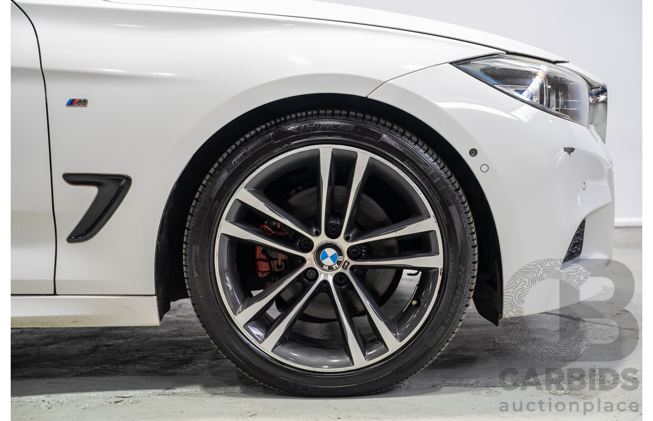 01/2017 BMW 330i M Sport Gran Turismo (RWD) F34 LCI MY17 5d Hatchback White Turbo 2.0L