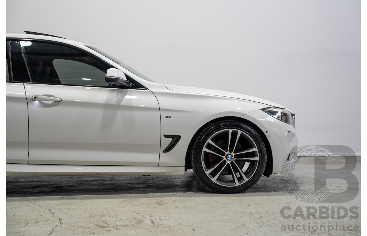 01/2017 BMW 330i M Sport Gran Turismo (RWD) F34 LCI MY17 5d Hatchback White Turbo 2.0L