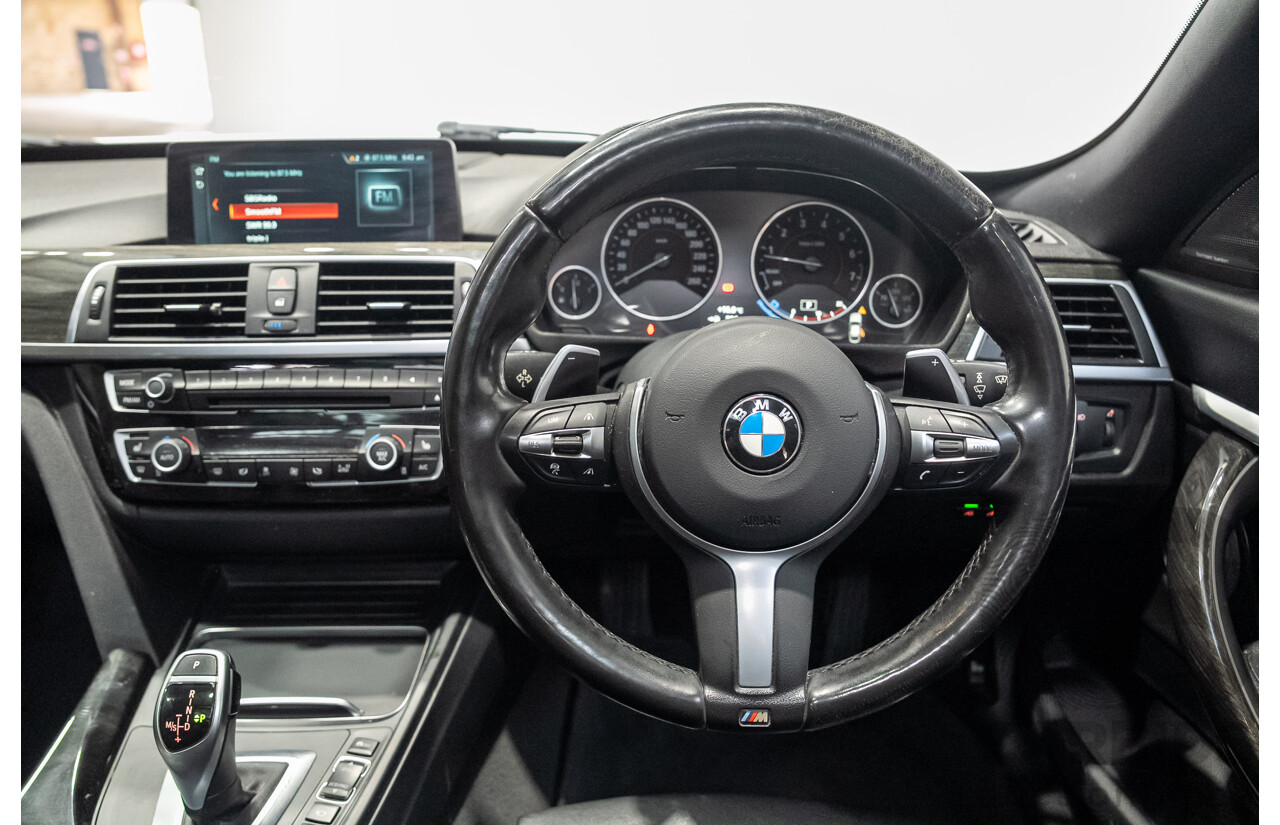 01/2017 BMW 330i M Sport Gran Turismo (RWD) F34 LCI MY17 5d Hatchback White Turbo 2.0L