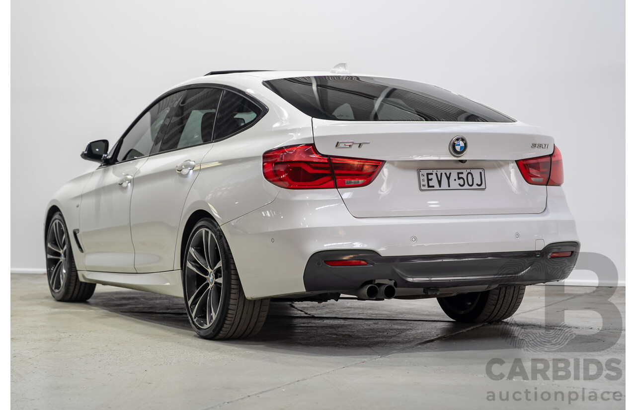 01/2017 BMW 330i M Sport Gran Turismo (RWD) F34 LCI MY17 5d Hatchback White Turbo 2.0L