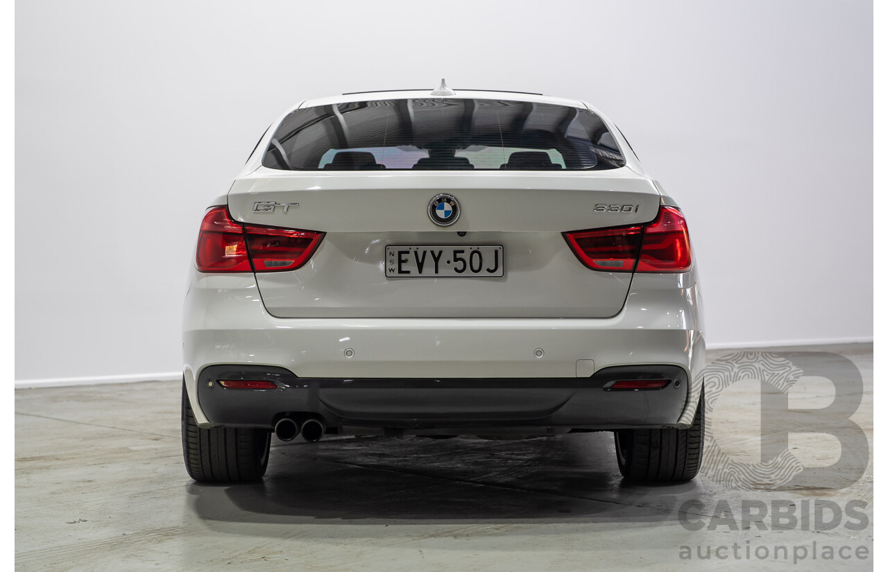 01/2017 BMW 330i M Sport Gran Turismo (RWD) F34 LCI MY17 5d Hatchback White Turbo 2.0L