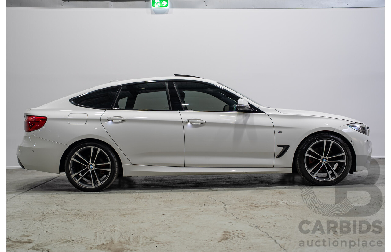 01/2017 BMW 330i M Sport Gran Turismo (RWD) F34 LCI MY17 5d Hatchback White Turbo 2.0L
